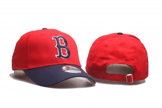 MLB Boston Red Sox New Era Red Navy Fashion Core Classic Curved Brim 9TWENTY Adjustable Cap 5004