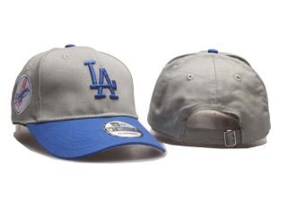 MLB Los Angeles Dodgers New Era Gray Blue 2024 Batting Practice Curved Brim 9TWENTY Adjustable Cap 5004