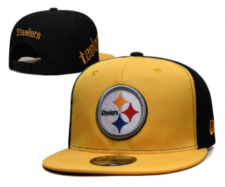 NFL Pittsburgh Steelers New Era Gold Black Gameday Sideswipe 9FIFTY Snapback Hat 6049