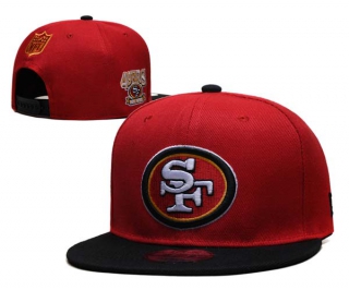 NFL San Francisco 49ers New Era Red Black Logo Patch 9FIFTY Snapback Hat 6066