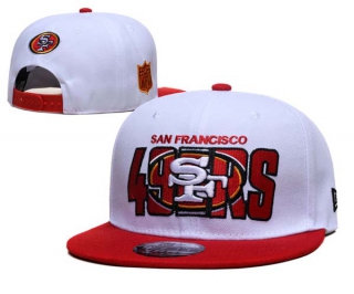 NFL San Francisco 49ers New Era White Red 2023 NFL Draft 9FIFTY Snapback Hat 6070