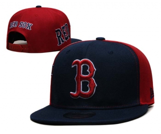 MLB Boston Red Sox New Era Navy Red Gameday Sideswipe 9FIFTY Snapback Hat 6025