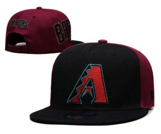 MLB Arizona Diamondbacks New Era Black Red Gameday Sideswipe 9FIFTY Snapback Hat 6004