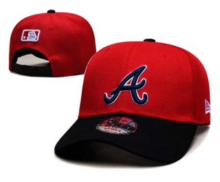 MLB Atlanta Braves New Era Red Black Curved Brim 9FIFTY Snapback Hat 6025