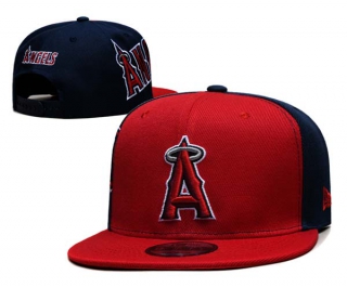 MLB Los Angeles Angels New Era Red Navy Gameday Sideswipe 9FIFTY Snapback Hat 6018