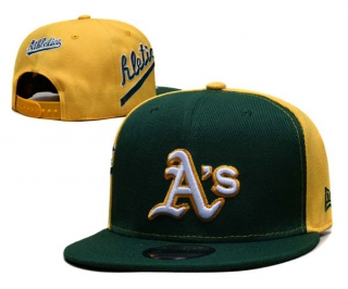 MLB Oakland Athletics New Era Green Gold Gameday Sideswipe 9FIFTY Snapback Hat 6008