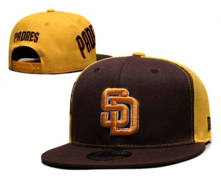 MLB San Diego Padres New Era Brown Gold Gameday Sideswipe 9FIFTY Snapback Hat 6001