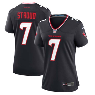 Women's NFL Houston Texans #7 C.J. Stroud Navy 2024 F.U.S.E Vapor Football Stitched Jersey