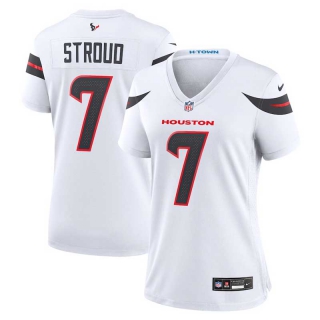 Women's NFL Houston Texans #7 C.J. Stroud White 2024 Vapor F.U.S.E. Limited Stitched Jersey