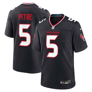 Men's NFL Houston Texans #5 Jalen Pitre Navy 2024 F.U.S.E Vapor Football Stitched Jersey