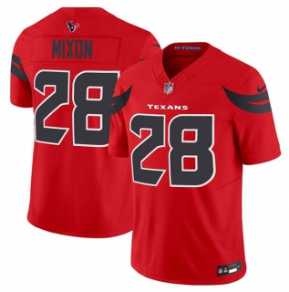 Men's NFL Houston Texans #28 Joe Mixon Red 2024 Alternate F.U.S.E Limited Football Stitched Jersey