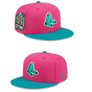 MLB Boston Red Sox New Era Pink Green Cooperstown Collection 1999 MLB All-Star Game Passion Forest 9FIFTY Snapback Hat 2059