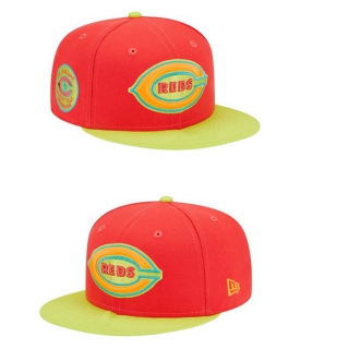 MLB Cincinnati Reds New Era Red Neon Green 1938 MLB All-Star Game Lava Highlighter Combo 9FIFTY Snapback Hat 2020