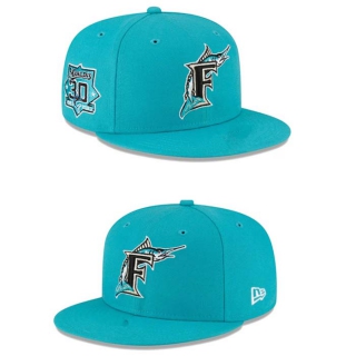 MLB Florida Marlins New Era Teal Cooperstown Collection Turn Back The Clock 9FIFTY Snapback Hat 2021