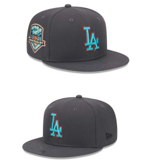 MLB Los Angeles Dodgers New Era Graphite Print Undervisor 50th Anniversary 9FIFTY Snapback Hat 2299