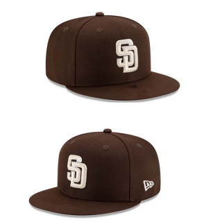 MLB San Diego Padres New Era 9FIFTY Snapback Hat Brown 2025