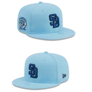 MLB San Diego Padres New Era Light Blue 25th Anniversary 9FIFTY Snapback Hat 2028