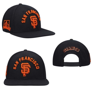 MLB San Francisco Giants Pro Standard Black Stacked Logo Snapback Hat 2027