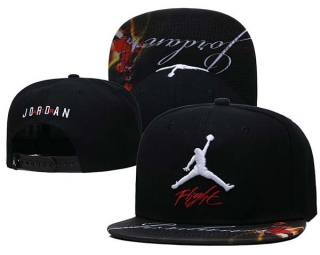 Wholesale Air Jordan Brand Black Embroidered Snapback Hats 3004