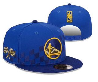 NBA Golden State Warriors New Era 2024 Rally Drive Checkerboard 9FIFTY Snapback Hat Royal 3069