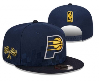 NBA Indiana Pacers New Era 2024 Rally Drive Checkerboard 9FIFTY Snapback Hat Navy 3010