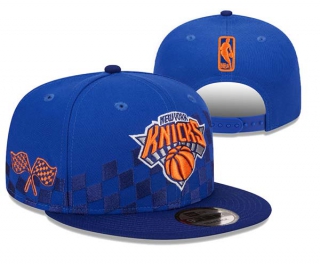 NBA New York Knicks New Era 2024 Rally Drive Checkerboard 9FIFTY Snapback Hat Royal 3031