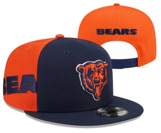 NFL Chicago Bears New Era Navy Orange Gameday Sideswipe 9FIFTY Snapback Hat 3048