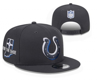 NFL Indianapolis Colts New Era Graphite 2024 Draft FOR THE SHOE 9FIFTY Snapback Hat 3022