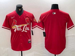 Men's MLB St. Louis Cardinals Blank Red 2024 City Connect Stitched Baseball Jersey (1)