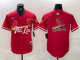 Men's MLB St. Louis Cardinals Blank Red 2024 City Connect Stitched Baseball Jersey (4)