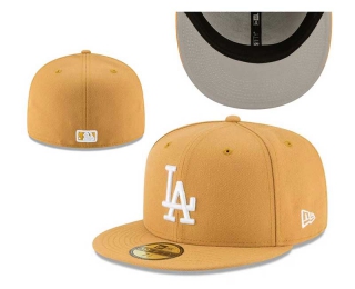 MLB Los Angeles Dodgers New Era Gold Basic 59FIFTY Fitted Hat 0541