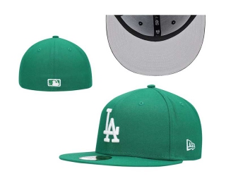 MLB Los Angeles Dodgers New Era Green Basic 59FIFTY Fitted Hat 0542