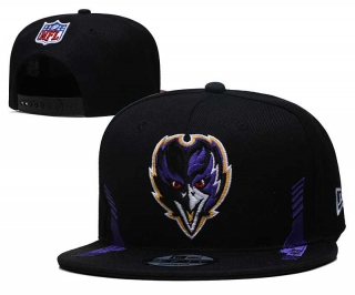 NFL Baltimore Ravens New Era Black 2021 NFL Sideline Home 9FIFTY Snapback Hat 2004