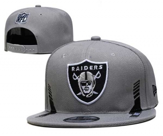 NFL Las Vegas Raiders New Era Gray 2021 NFL Sideline Home 9FIFTY Snapback Hat 2123