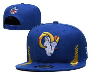 NFL Los Angeles Rams New Era Royal Gold 2021 NFL Sideline Home 9FIFTY Snapback Hat 2009