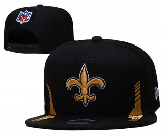 NFL New Orleans Saints New Era Black 2021 NFL Sideline Home 9FIFTY Snapback Hat 2041