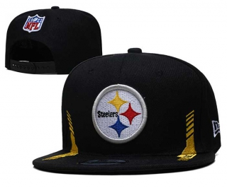 NFL Pittsburgh Steelers New Era Black 2021 NFL Sideline Home 9FIFTY Snapback Hat 2046