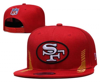 NFL San Francisco 49ers New Era Red Gold 2021 NFL Sideline Home 9FIFTY Snapback Hat 2023