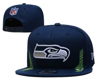 NFL Seattle Seahawks New Era Navy 2021 NFL Sideline Home 9FIFTY Snapback Hat 2027