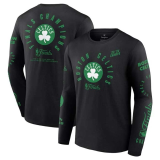 Men's Boston Celtics Fanatics Black 2023-24 NBA Finals Champions Drive to the Hoop Long Sleeve T-Shirt