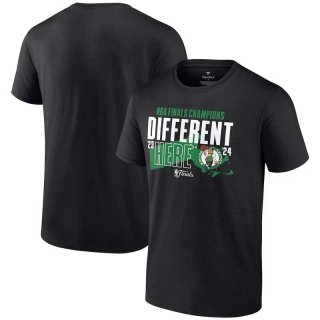 Men's Boston Celtics Fanatics Black 2023-24 NBA Finals Champions Outlet Pass Hometown Originals T-Shirt