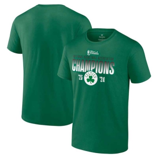 Men's Boston Celtics Fanatics Kelly Green 2023-24 NBA Finals Champions Blocked Shot T-Shirt