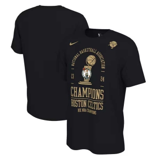 Men's Boston Celtics Nike Black 18-Time 2023-24 NBA Finals Champions Locker Room T-Shirt