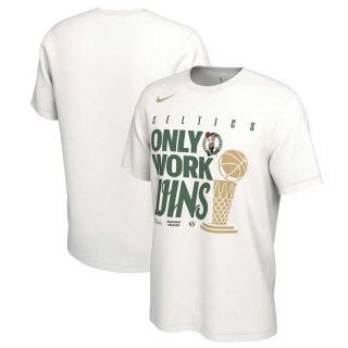 Men's Boston Celtics Nike White 2023-24 NBA Finals Champions Celebration Parade T-Shirt