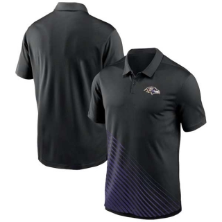 Men's NFL Baltimore Ravens Nike Dri-FIT Yard Line Vapor Performance Black Polo Shirt