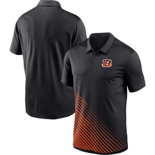 Men's NFL Cincinnati Bengals Nike Dri-FIT Yard Line Vapor Performance Black Polo Shirt