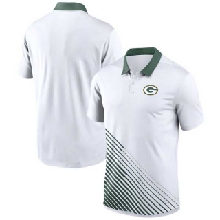 Men's NFL Green Bay Packers Nike Dri-FIT Yard Line Vapor Performance White Polo Shirt