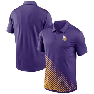 Men's NFL Minnesota Vikings Nike Dri-FIT Yard Line Vapor Performance Purple Polo Shirt