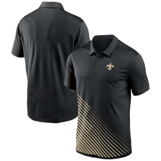 Men's NFL New Orleans Saints Nike Dri-FIT Yard Line Vapor Performance Black Polo Shirt