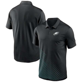 Men's NFL Philadelphia Eagles Nike Dri-FIT Yard Line Vapor Performance Black Polo Shirt